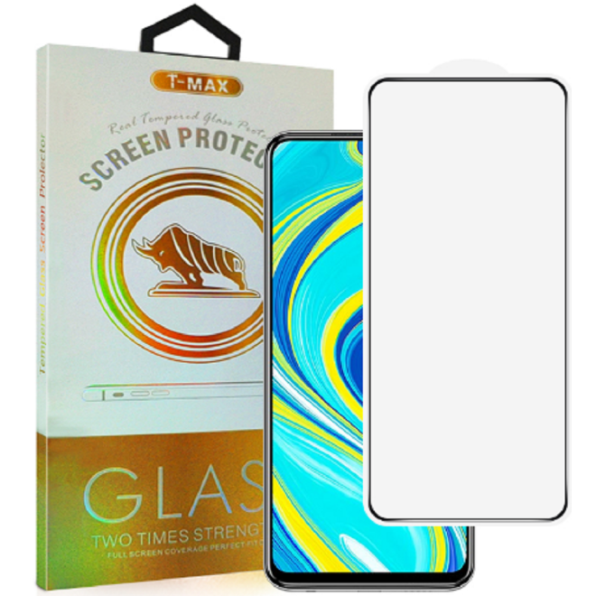 T-Max Premium 3D Tempered Glass Full Glue Fluid Despensing - Αντιχαρακτικό Γυαλί Οθόνης Xiaomi Redmi Note 9S - Black