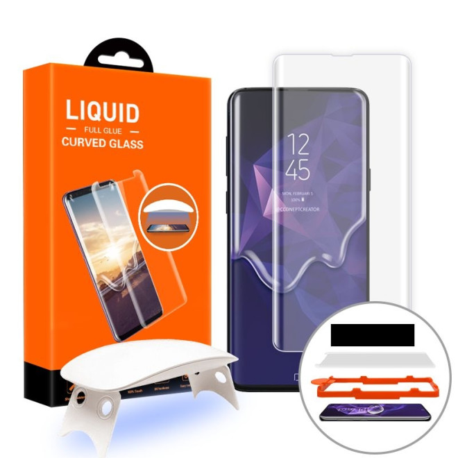 T-MAX Full Glue 3D Tempered Glass - Σύστημα εγκατάστασης Samsung Galaxy S10 Plus