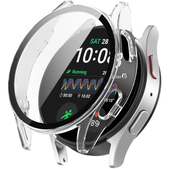 Tech-Protect Defence360 - Θήκη με Tempered Glass - Samsung Galaxy Watch 7 40mm - Clear