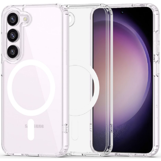 Tech-Protect FlexAir Hybrid - Σκληρή Διάφανη Θήκη MagSafe Samsung Galaxy S23 - Clear