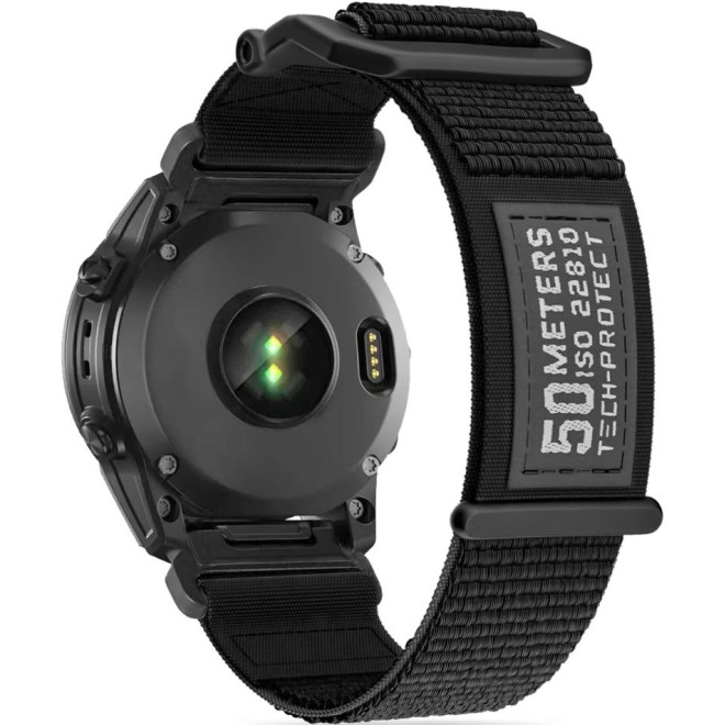 Tech-Protect Λουράκι Scout - Garmin Fenix 3/5X/3HR/5X Plus/6X/6X Pro/7X/8 (51mm) - Black