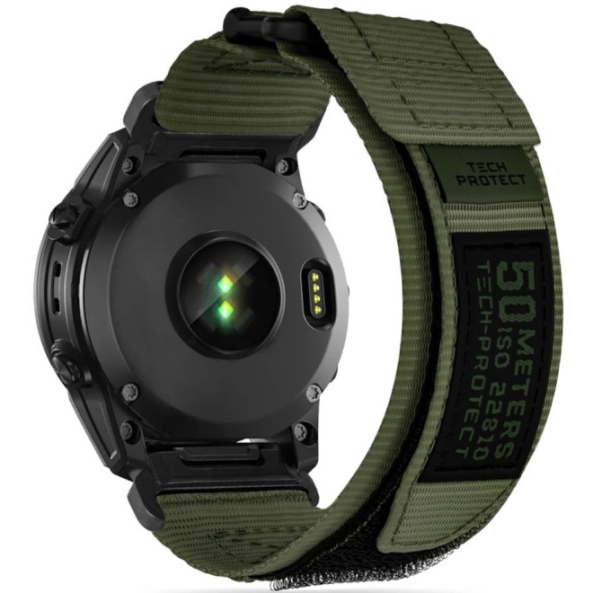 Tech-Protect Λουράκι Scout Pro - Garmin Fenix 5/6/6 Pro/7/8/E (47mm) - Military Green