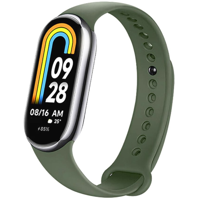 Tech-Protect Λουράκι Σιλικόνης Iconband Xiaomi Smart Band 9 / 9 NFC / 8 / 8 NFC - Army Green