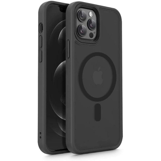 Tech-Protect MagMat - Σκληρή Θήκη MagSafe Apple iPhone 12 / 12 Pro - Matte Black