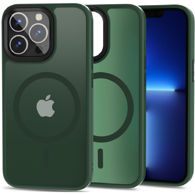 Tech-Protect MagMat - Σκληρή Θήκη MagSafe Apple iPhone 13 Pro - Matte Green