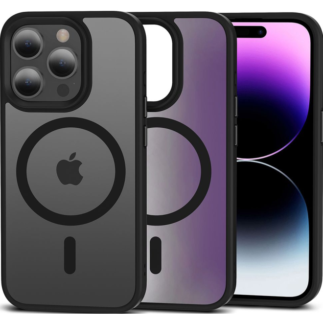Θήκη Apple iPhone 15 Pro Max - Tech-Protect MagMat Σκληρή με MagSafe - Matte Black