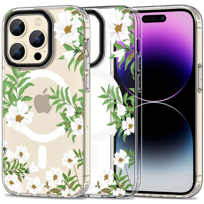 Tech-Protect MagMood - Σκληρή Θήκη MagSafe Apple iPhone 15 Pro Max - Spring Daisy