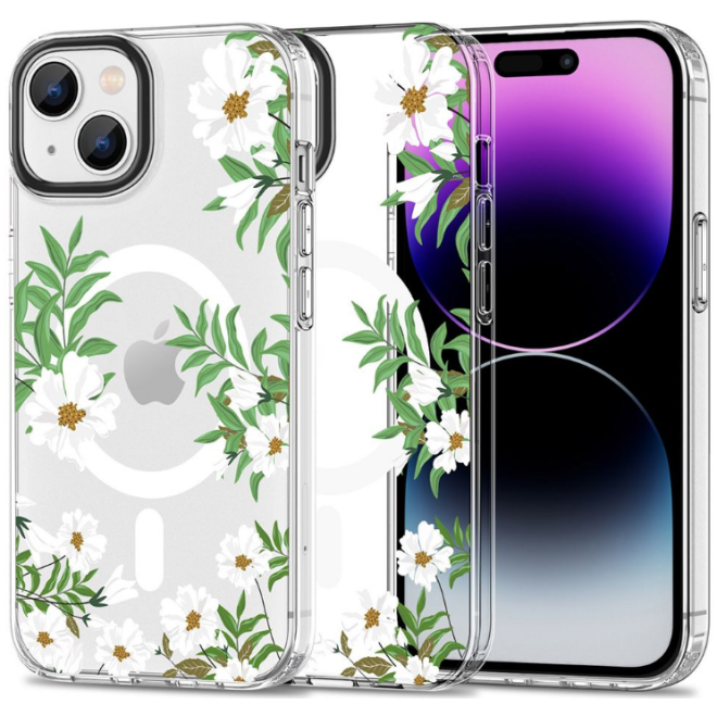 Tech-Protect MagMood - Σκληρή Θήκη MagSafe Apple iPhone 15 - Spring Daisy