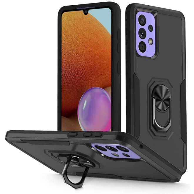 Tech Protect Magring - Ανθεκτική Θήκη Samsung Galaxy A53 5G με Μεταλλικό Ring Holder - Black