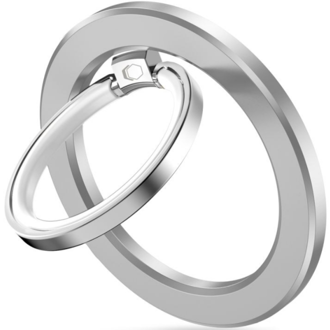 Tech-Protect MMR300 MagSafe Phone Ring - Μαγνητικό MagSafe Δαχτυλίδι / Βάση Στήριξης για Smartphone / Κινητά με Επιπλέον Αυτοκόλλητο Δακτύλιο MagSafe - Silver