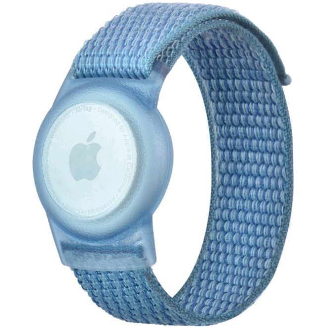 Tech-Protect Nylon for Kids - Λουράκι / Θήκη Καρπού Apple AirTag για Παιδιά - Blue