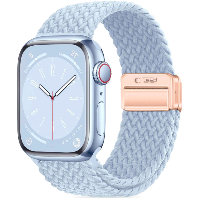 Tech-Protect NylonMag - Ελαστικό Λουράκι Apple Watch SE/10/9/8/7/6/5/4 (42/41/40mm) - Baby Blue