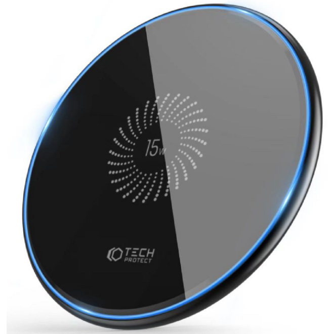 Tech-Protect QI15W-C1 Fast Wireless Charger - Ασύρματος Φορτιστής Qi - 15W - Black