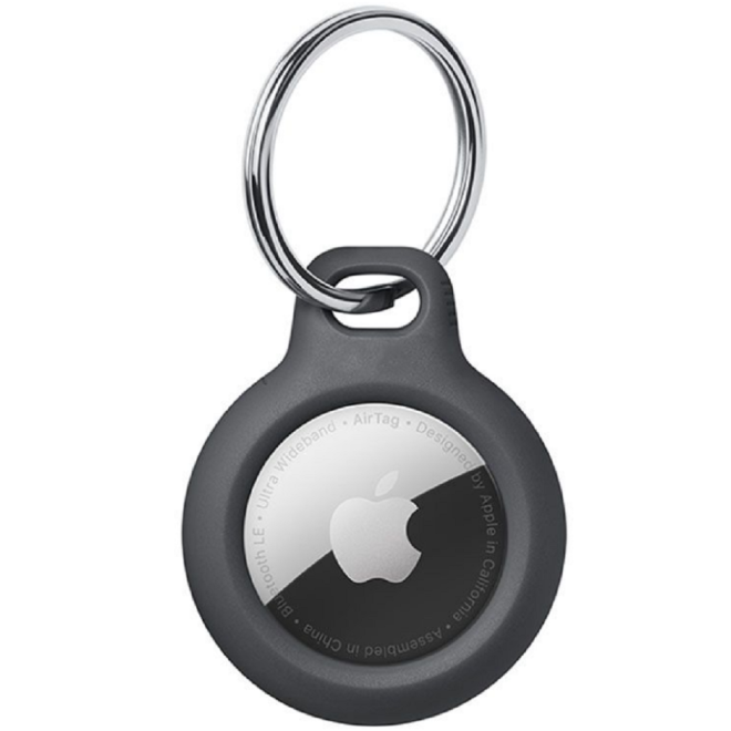 Tech-Protect Rough - Σκληρή Θήκη / Μπρελόκ Apple AirTag - Black