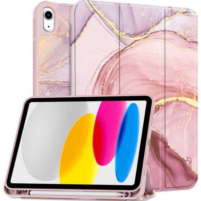Tech-Protect SC Pen Smartcase - Flip Θήκη με Υποδοχή για Apple Pencil - Apple iPad (A16) 11th Gen. 2025 11" / 10th Gen. 2022 10.9" - Marble