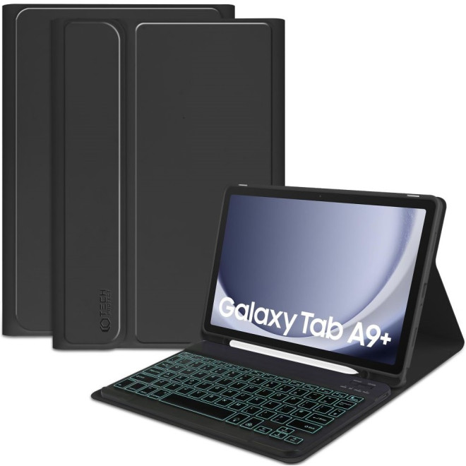 Tech-Protect SC Pen Smartcase Θήκη με Υποδοχή για Γραφίδα και Πληκτρολόγιο Bluetooth - Samsung Galaxy Tab A9 Plus 11" X210 / X215 / X216 - Black