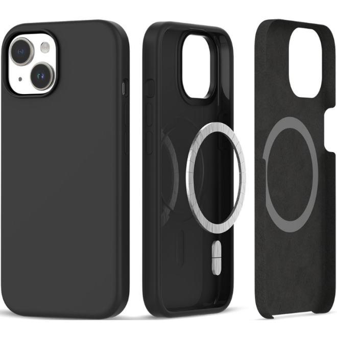 Tech-Protect Silicone MagSafe - Θήκη Σιλικόνης MagSafe Apple iPhone 15 - Matte Black
