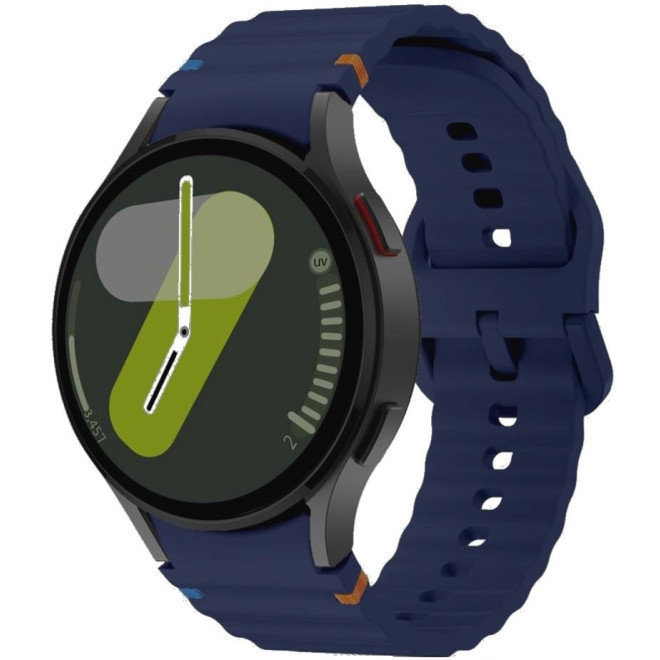 Λουράκι Samsung Galaxy Watch FE / 7 / 6 / Classic 6 / 5 / 5 Pro / 4 / Classic 4 (47/46/45/44/43/42/40mm) - Tech-Protect Silicone Sport Σιλικόνης - Navy Blue