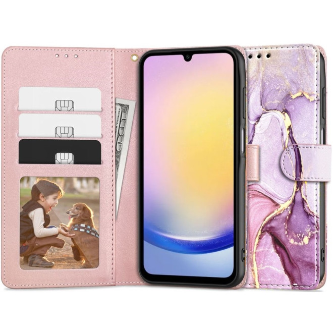 Tech-Protect Wallet - Θήκη Πορτοφόλι Samsung Galaxy A25 - Marble