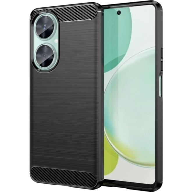 Techsuit Carbon Silicone - Θήκη Σιλικόνης Huawei Nova 11i - Black