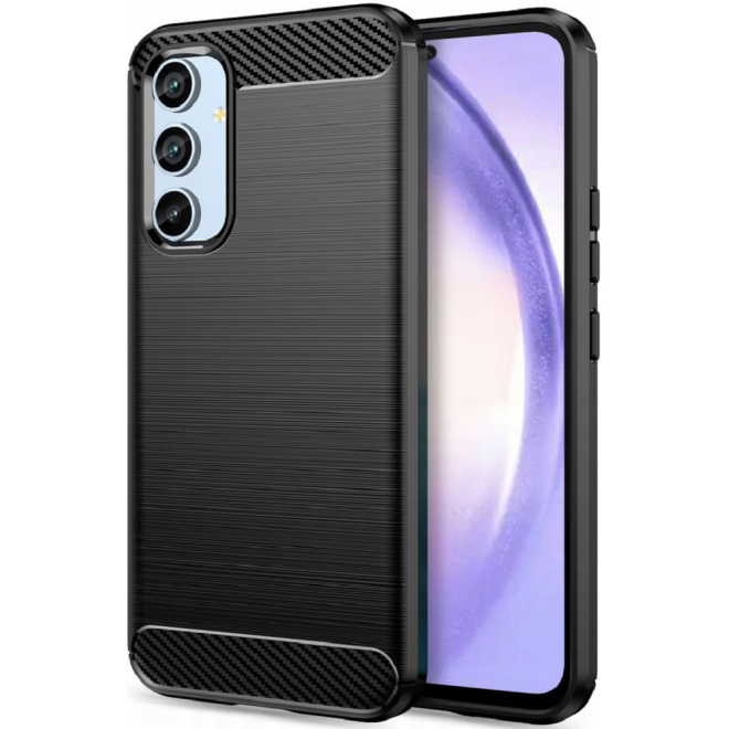 Techsuit Carbon Silicone - Θήκη Σιλικόνης Samsung Galaxy A54 - Black