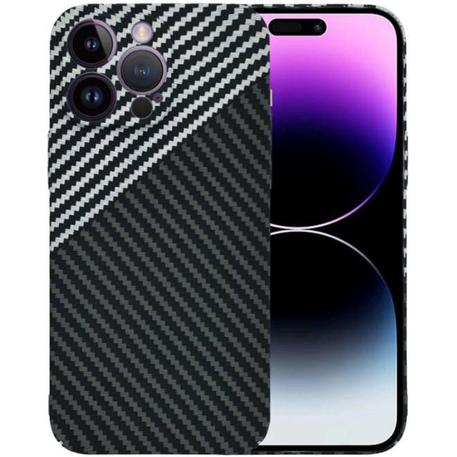 Techsuit Carbonite FiberShell - Σκληρή Θήκη Apple iPhone 14 Pro Max - Stealth Gray