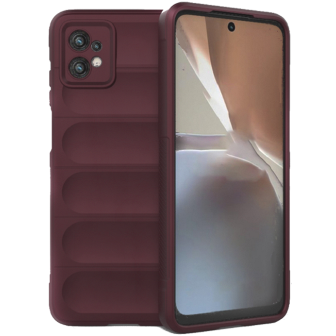 Techsuit Magic Shield - Θήκη Σιλικόνης Motorola Moto G32 - Bordeaux 