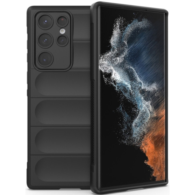Techsuit Magic Shield - Θήκη Σιλικόνης Samsung Galaxy S22 Ultra 5G - Black 