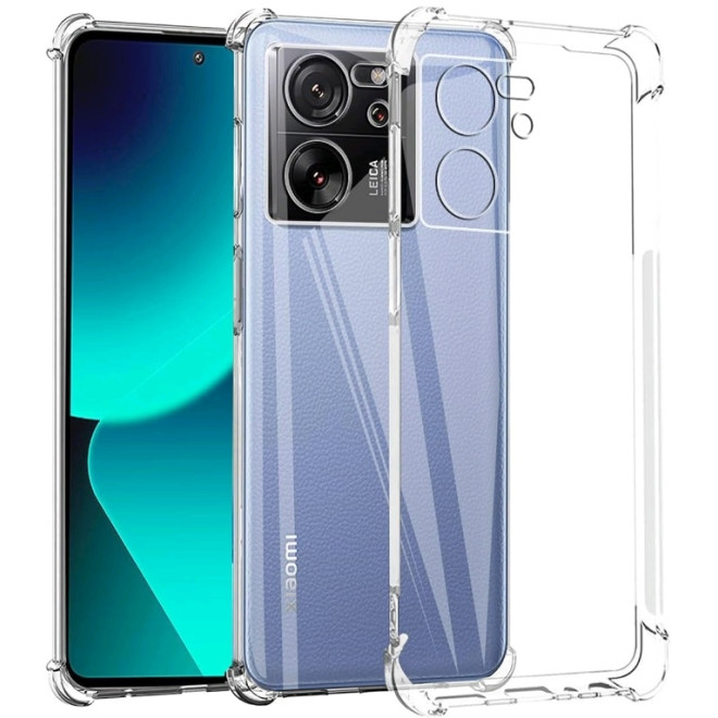 Techsuit Shockproof Clear Silicone - Διάφανη Θήκη Σιλικόνης - Xiaomi 13T / 13T Pro - Clear