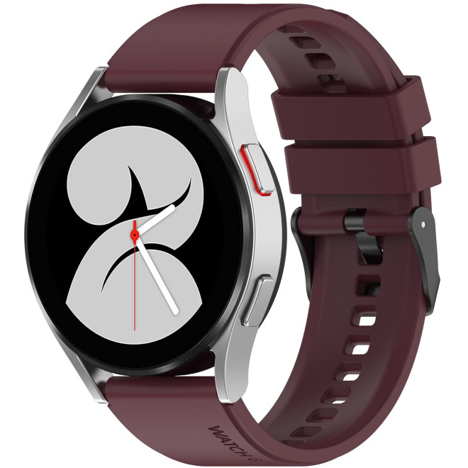 Techsuit Watchband W026 - Λουράκι Σιλικόνης (22mm) - Huawei Watch GT 2 46mm / GT 2 Pro / GT 3 Pro 46mm / Ultimate / Xiaomi Watch S1 - Burgundy