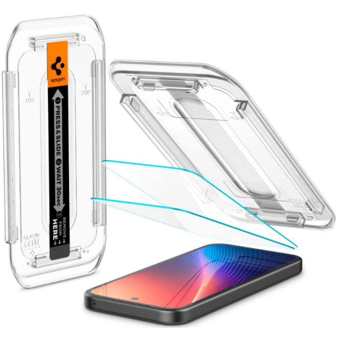 Tempered Glass Google Pixel 9a Spigen GLAS.tR EZ Fit Αντιχαρακτικό Γυαλί Προστασίας Οθόνης 2 Τεμάχια Clear 