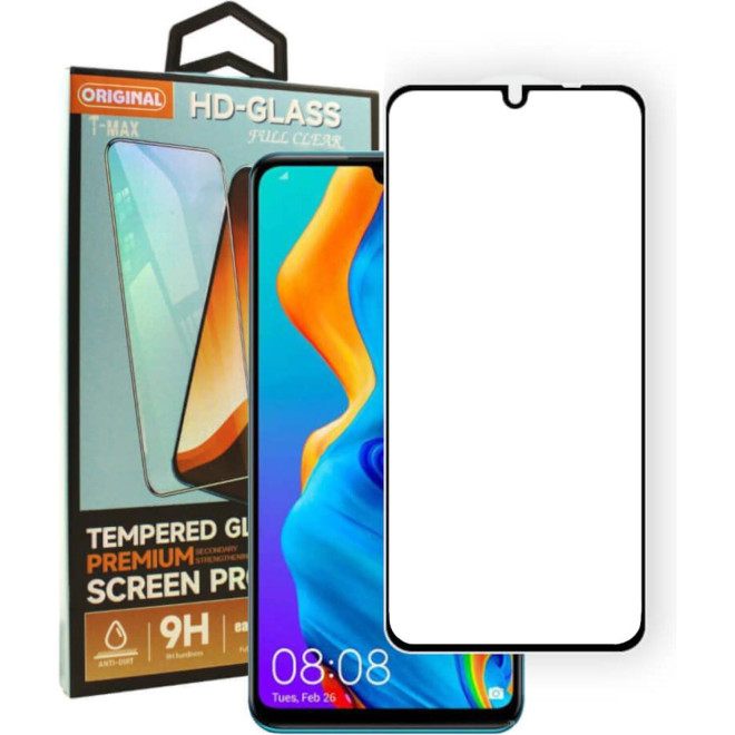 Tempered Glass Motorola Moto G06 T-Max Premium Full Glue Αντιχαρακτικό Γυαλί Προστασίας Οθόνης Black