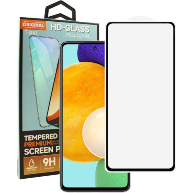 Tempered Glass Samsung Galaxy A57 T-Max Premium Full Glue Αντιχαρακτικό Γυαλί Προστασίας Οθόνης Black
