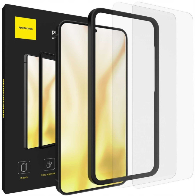 Tempered Glass Samsung Galaxy S25 Plus / S24 Plus Spacecase Set Αντιχαρακτικό Γυαλί Προστασίας Οθόνης 2 Τεμάχια Clear