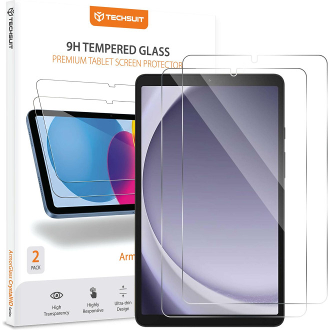 Tempered Glass Samsung Galaxy Tab A11 / A9 8.7" Techsuit ArmorGlass CrystalHD Premium Αντιχαρακτικό Γυαλί Προστασίας Οθόνης 2 Τεμάχια Clear