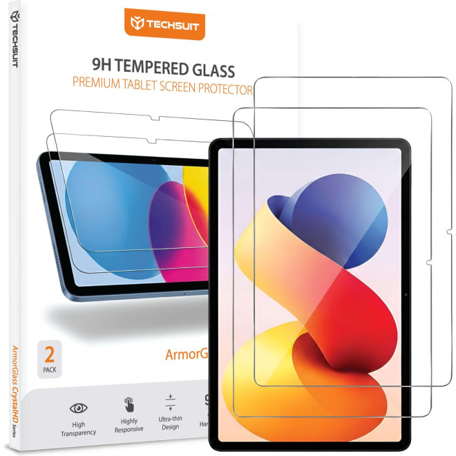 Tempered Glass Xiaomi Redmi Pad 2 Pro 12.1" Techsuit ArmorGlass CrystalHD Premium Αντιχαρακτικό Γυαλί Προστασίας Οθόνης 2 Τεμάχια Clear