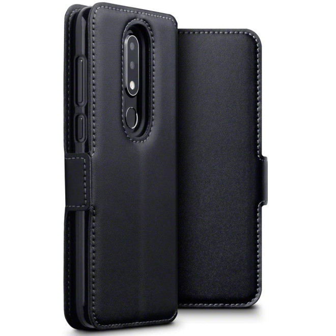 Terrapin Low Profile Δερμάτινη Θήκη - Πορτοφόλι Nokia 6.1 Plus - Black