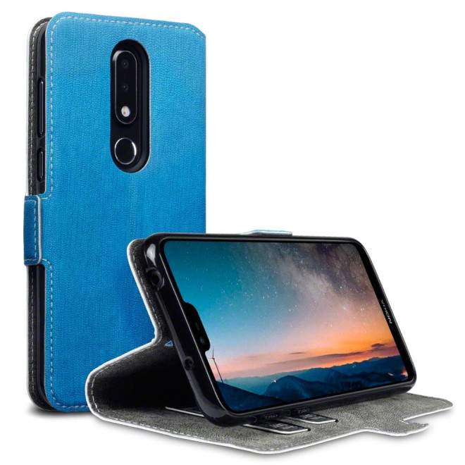 Terrapin Θήκη - Πορτοφόλι Nokia 6.1 Plus - Light Blue