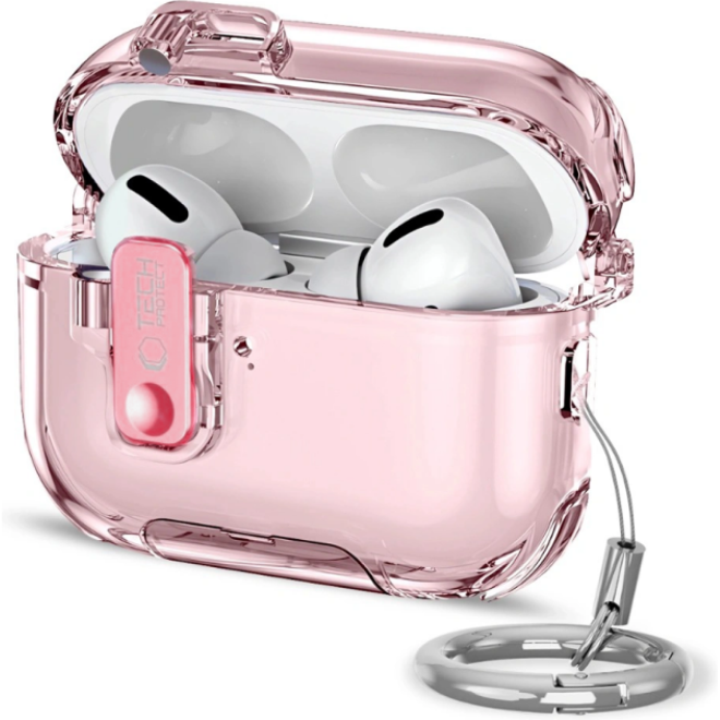 Θήκη AirPods Pro 3rd Gen Tech-Protect Bounce Pro Σκληρή με Ενσωματωμένη Βάση για Smartphones Pink