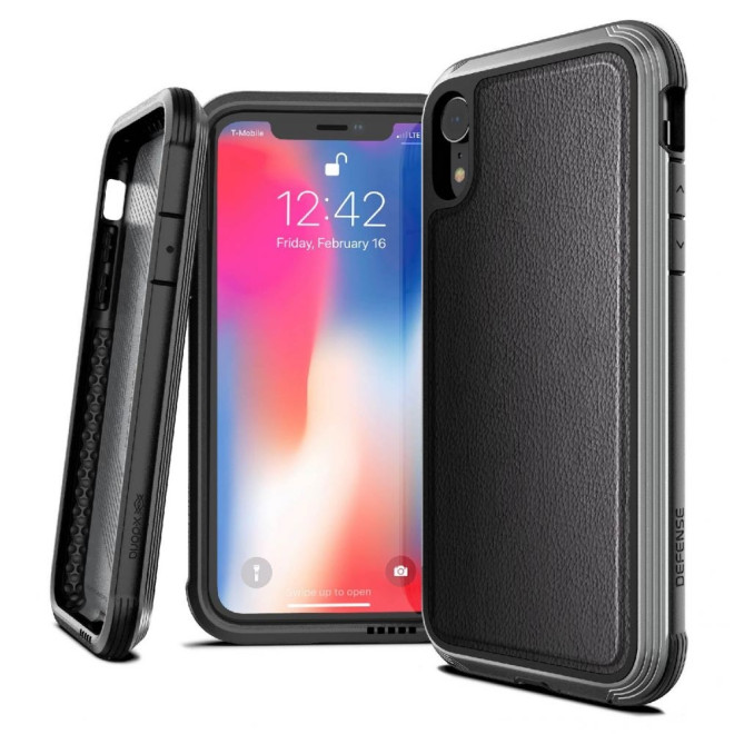 X-Doria Defense Lux Θήκη iPhone XR - Black Leather