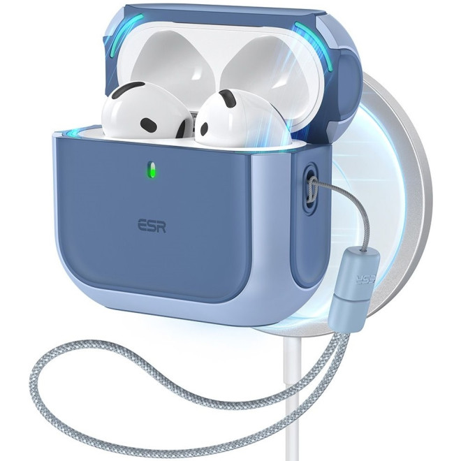 Θήκη Apple AirPods 4th Gen - ESR Orbit Hybrid HaloLock με MagSafe - Blue