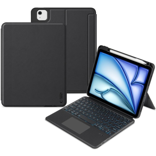 Θήκη Apple iPad Air 7 2025 11" / Air 6 2024 11" / Air 5 2022 10.9" / Air 4 2020 10.9" - Tech-Protect SCMag Pen Plus Keyboard με Υποδοχή Apple Pencil & Πληκτρολόγιο Bluetooth - Black