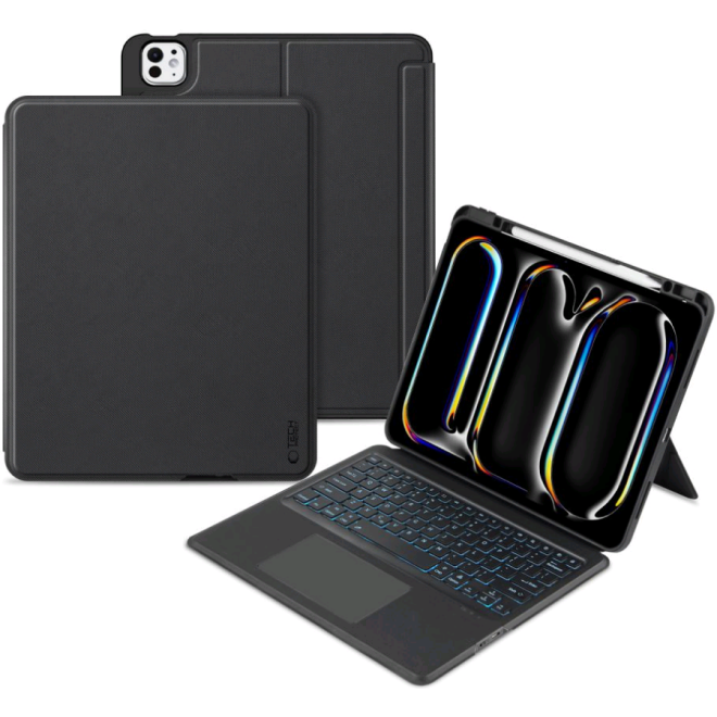 Θήκη Apple iPad Pro 13" 2024 - Tech-Protect SCMag Pen Plus Keyboard με Υποδοχή Apple Pencil & Πληκτρολόγιο Bluetooth - Black