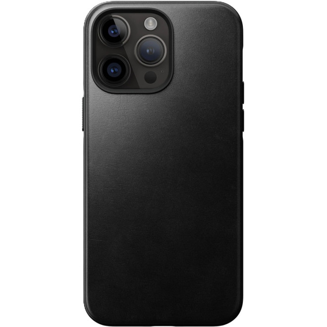 Θήκη Apple iPhone 14 Pro Max - Nomad Modern Leather Case Horween Δερμάτινη με MagSafe - Black