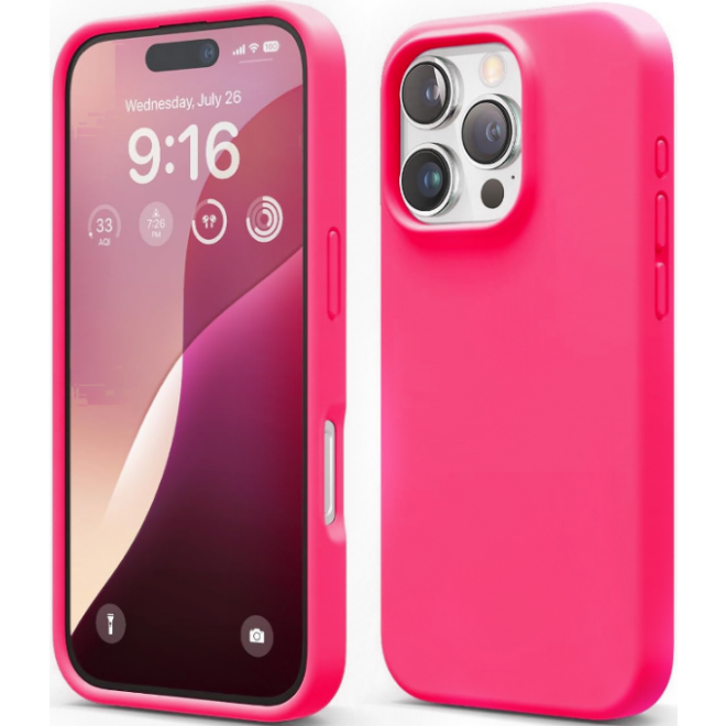 Θήκη Apple iPhone 16 Pro - Elago Silicone Case Premium Σιλικόνης - Ice Red