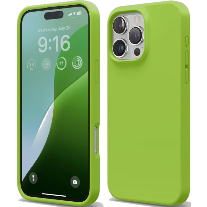 Θήκη Apple iPhone 16 Pro - Elago Silicone Case Premium Σιλικόνης - Lime Green
