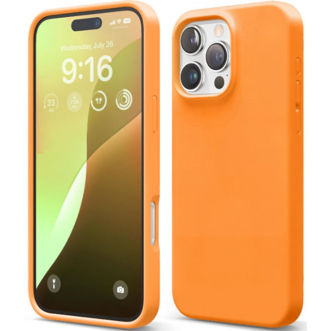 Θήκη Apple iPhone 16 Pro Max - Elago Silicone Case Premium Σιλικόνης - Orange
