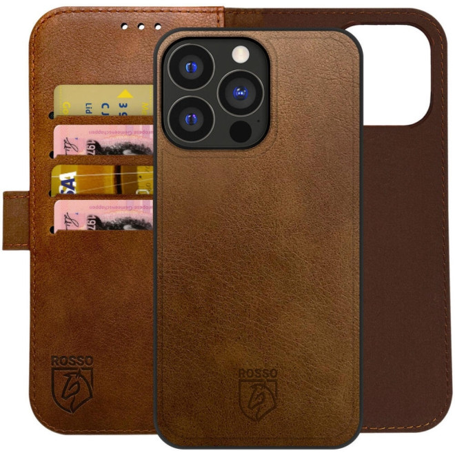 Θήκη Apple iPhone 16 Pro Max - Rosso Element 2 in 1 PU Πορτοφόλι - Brown