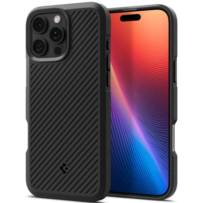 Θήκη Apple iPhone 16 Pro Max - Spigen Core Armor Ανθεκτική Σιλικόνης - Matte Black