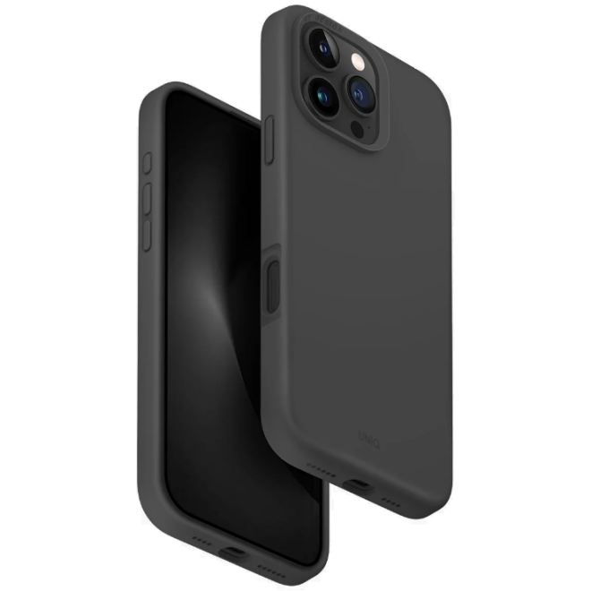 Θήκη Apple iPhone 16 Pro Max - Uniq Lino Hue MagClick Ανθεκτική Σκληρή με MagSafe & 2 x Πλαίσια Κάμερας - Grey